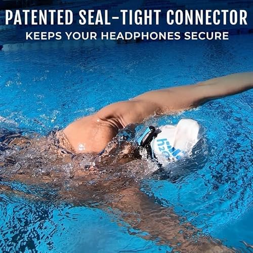 H2O Audio Stream 3 PRO and Surge S+ Earbuds - Multi-Sport Waterproof Music Player & Ear Headphones - Bluetooth for Above Ground, MP3 for Swimming- Playlist+ App Included - Blue - Image 7