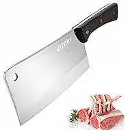 Meat Cleaver 7", Chinese Chef Kitchen knife, for meat and bones, versile blade, full tang, wood handle