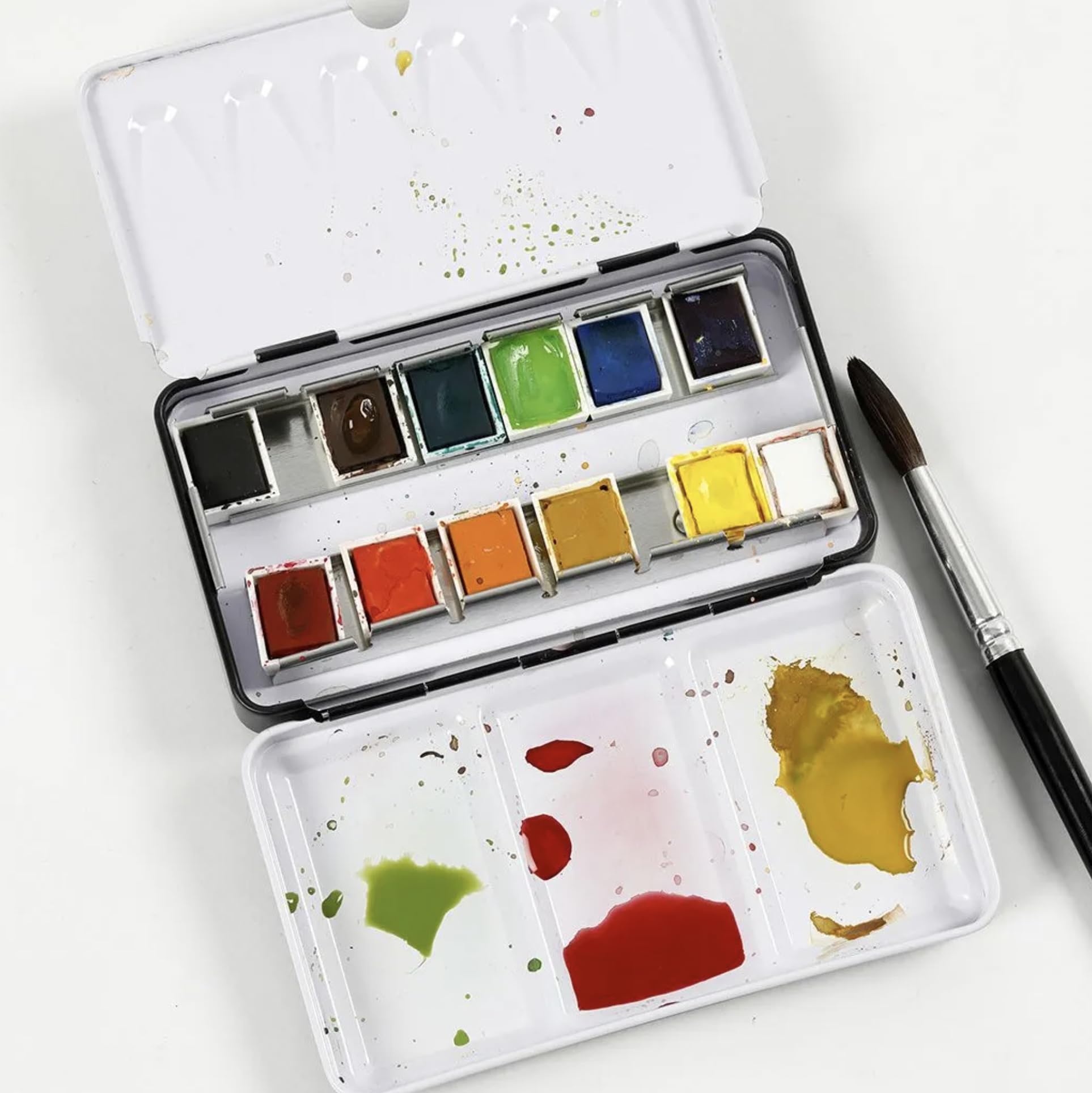 Creativ Starter Bastelset Aquarellfarben, 1 Packung, Schwarz, A5
