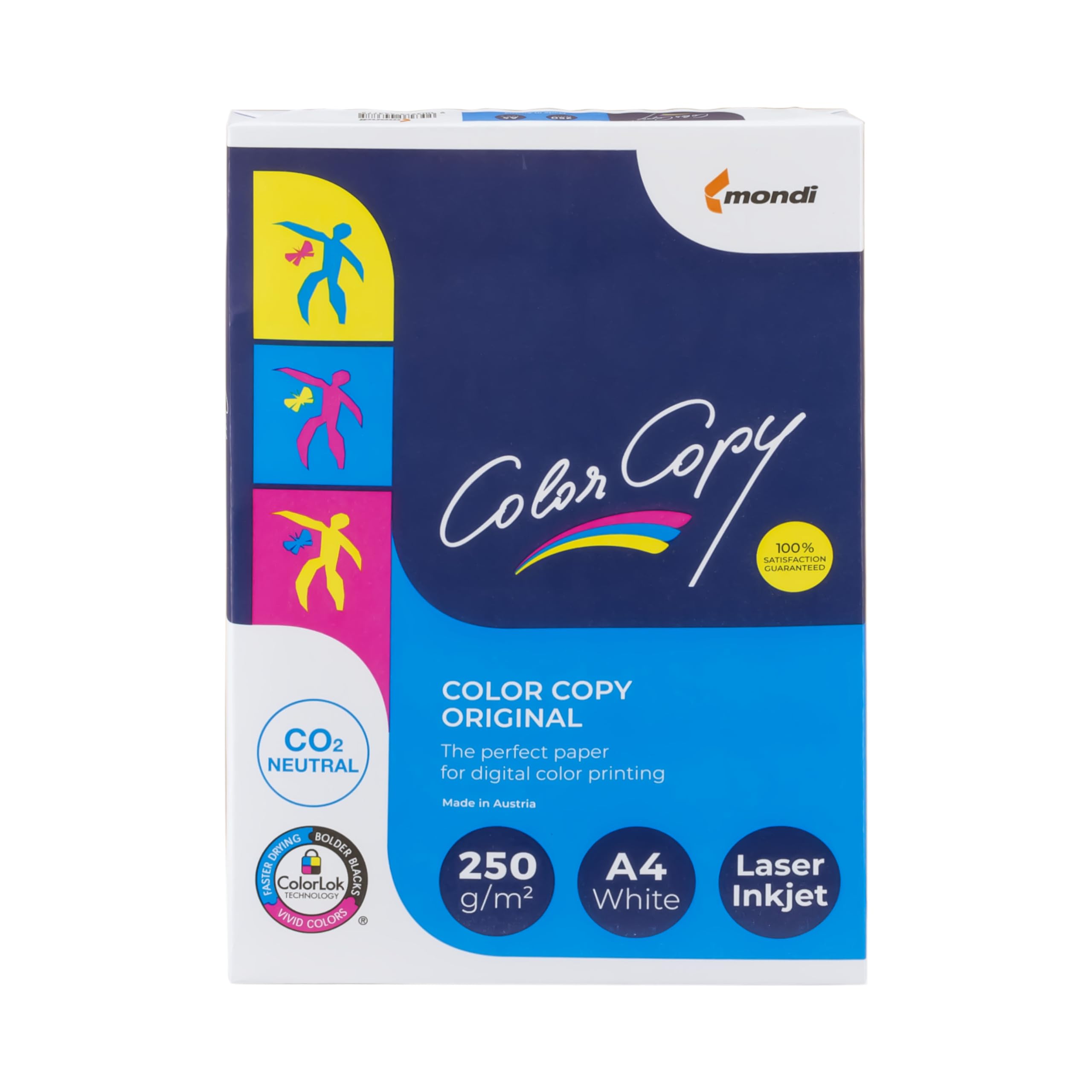 Color Copy Risma Carta A4 Liscia 250 g/m² 125 Fogli Bianca per Stampante Ink Jet Laser Fax