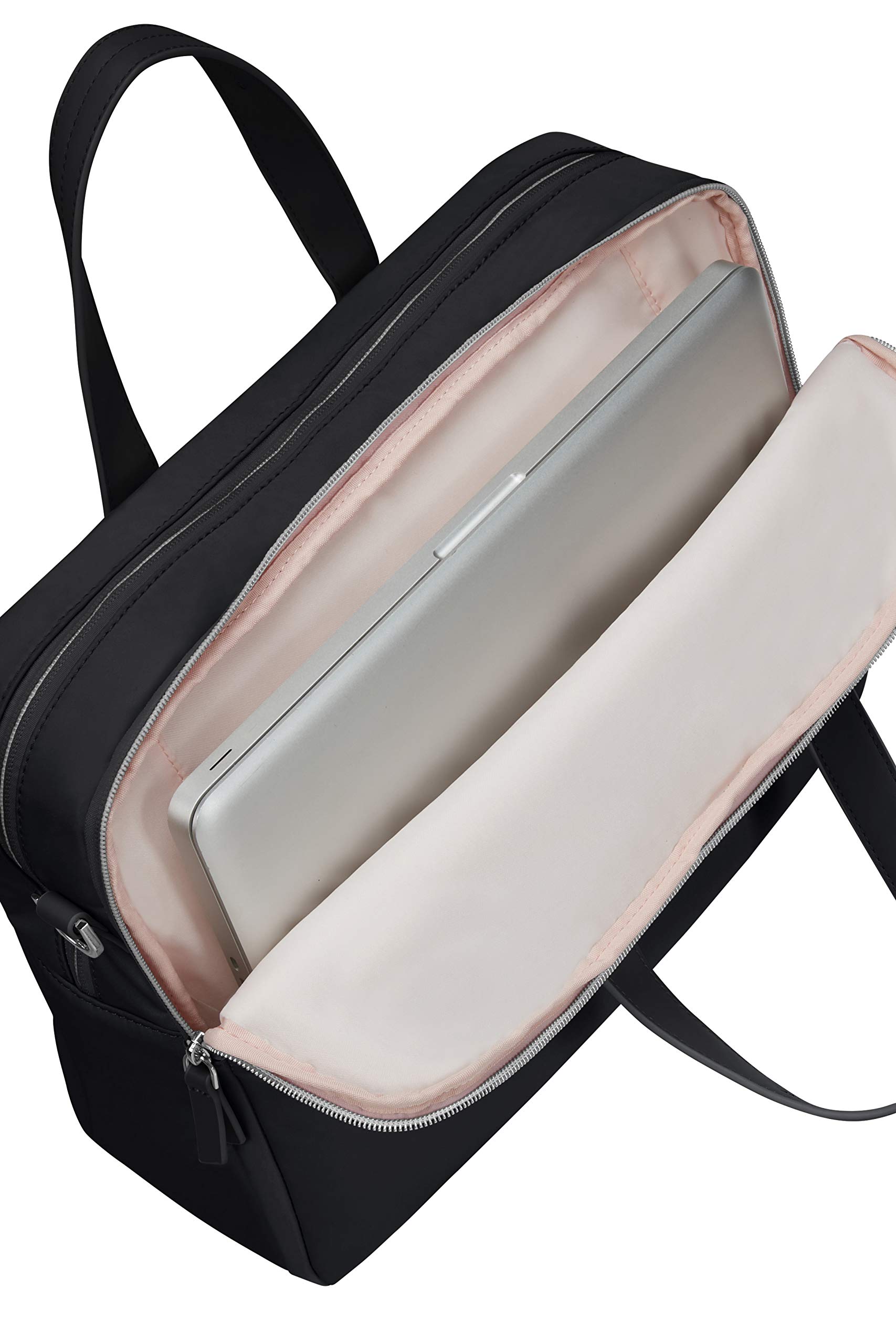 Samsonite Eco Wave Cartella 15.6 pollici con 2 scomparti, 39 cm, 15.5 L, Nero (Black)
