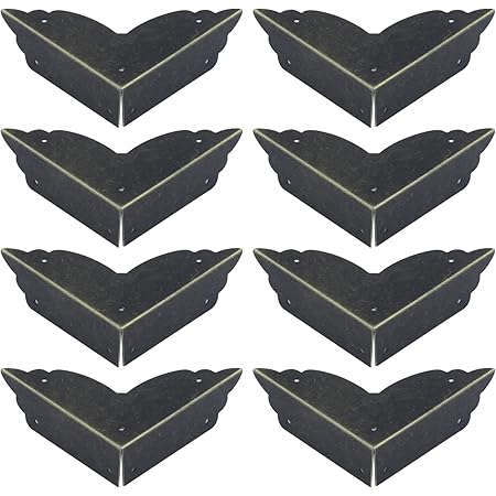 Amazon.com: Antrader Metal Box Corner Protector Decorative Edge Cover ...