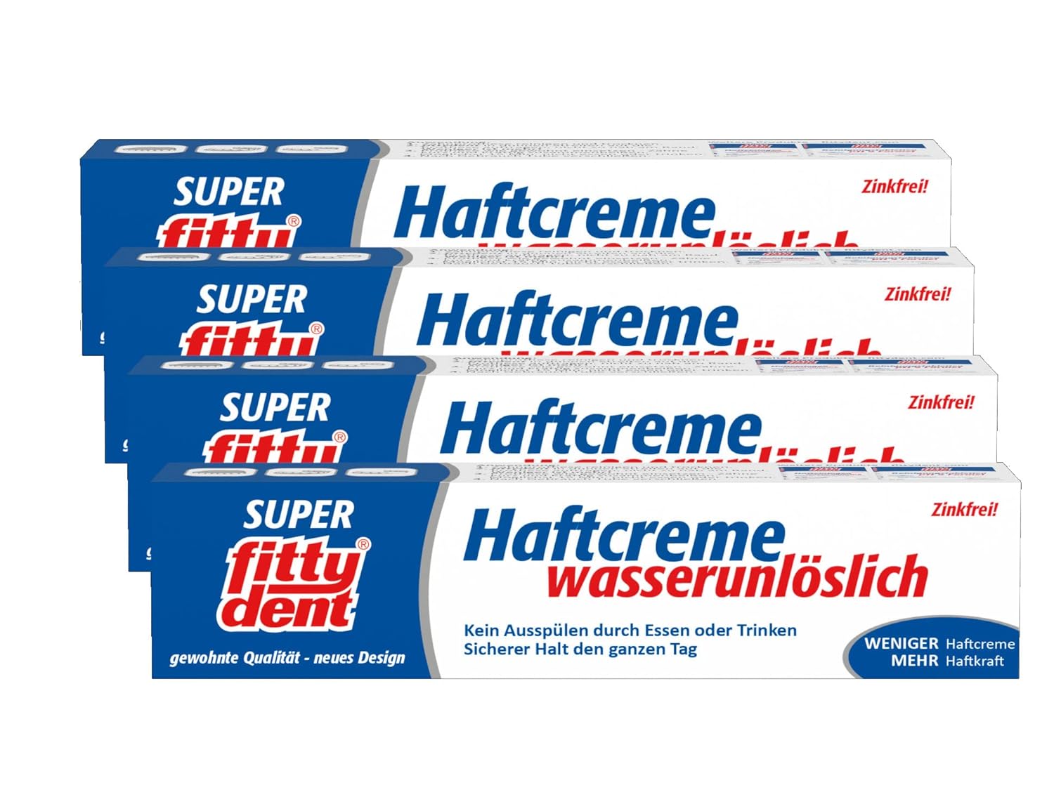 fittydent super Haftcreme, Klebt statt nur zu haften einen ganzen Tag, Für Voll und