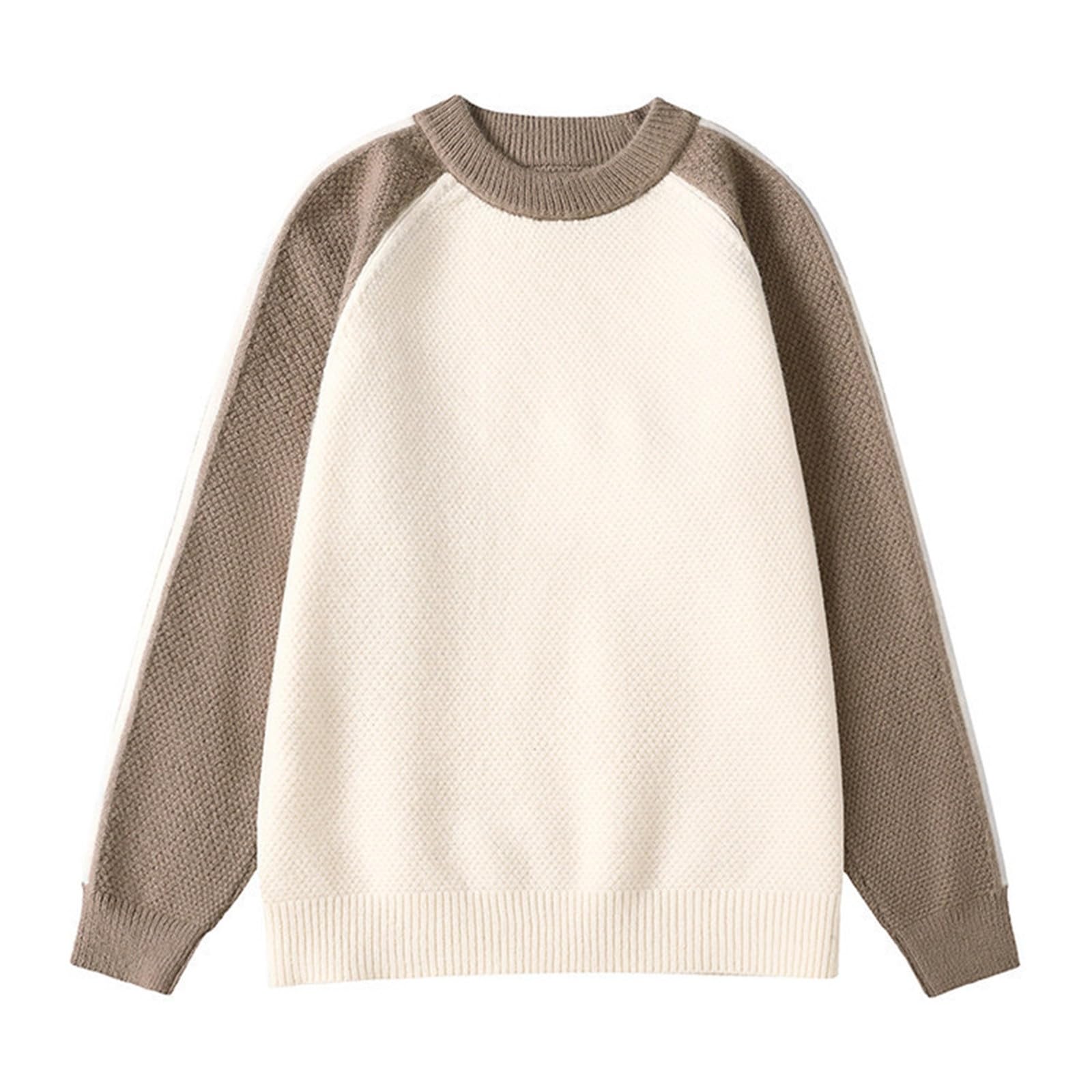 Pull homme col V grande taille en maille fine pour hiver - 5