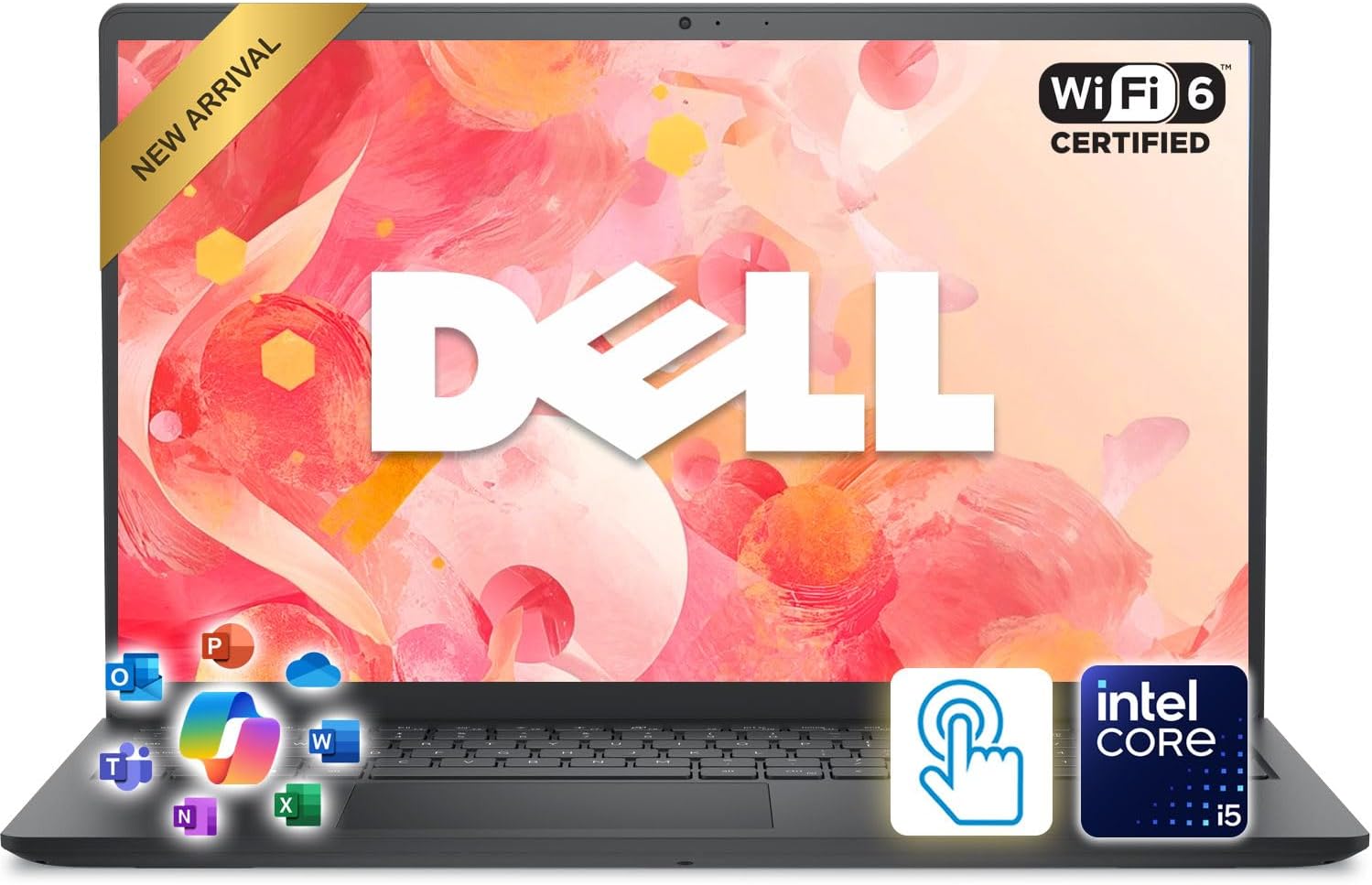 Dell Inspiron 15.6" FHD Touchscreen Laptop | 13th Gen Intel Core i5 | 24GB DDR4 RAM | 1TB Storage (512GB PCIe SSD + 500GB External) | AI-Enhanced Windows 11 | WI-FI 6 | Long Battery Life for Business