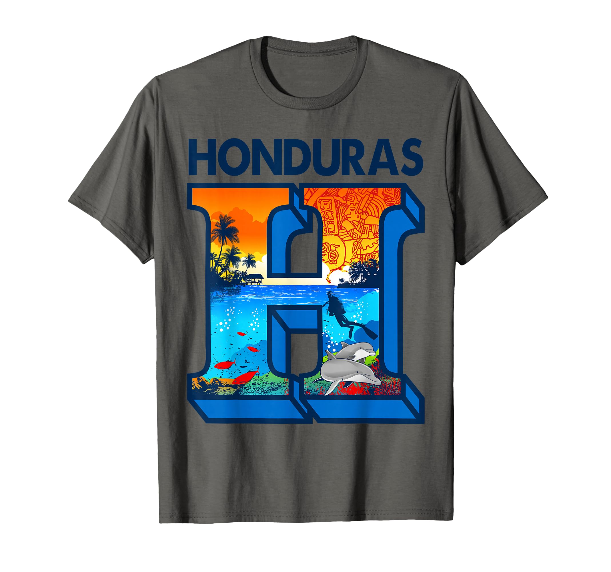 Amazon.com: Honduras H T-Shirt