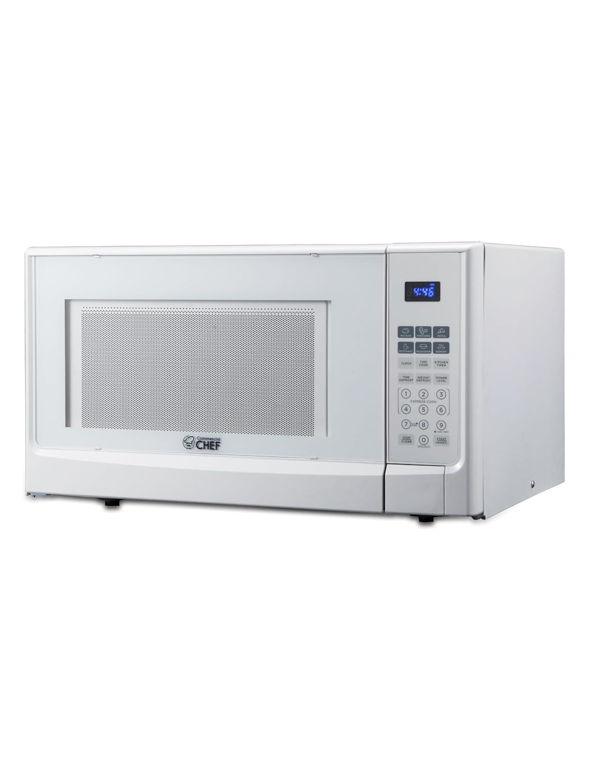 COMMERCIAL CHEF 1 4 Cubic Foot Microwave with 10 Power Levels Small Microwave with Push Button 1100 Watt