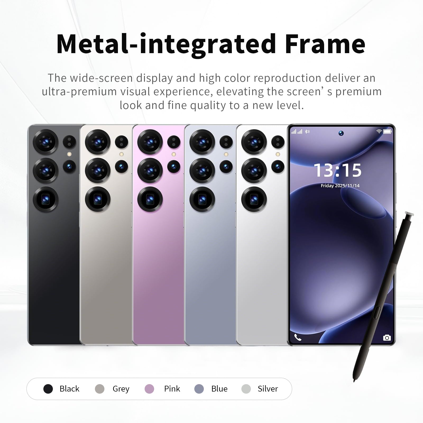 S25 Ultra Cell Phone,16GB+512GB Android 16.0 Unlocked Phone,7000mAh Battery,68+108MP Camera Smartphone,Dual SIM Cards/Face Unlock/GPS.(Blue) — view 7
