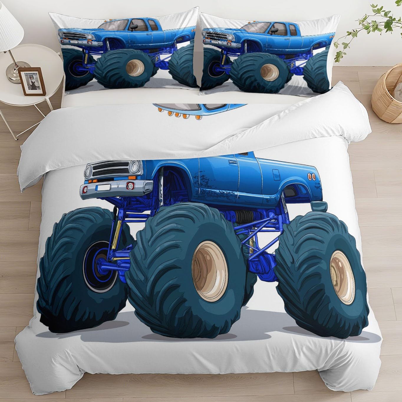Housse de couette véhicule 140x200 pour transformer la chambre d'enfant en univers de jeu