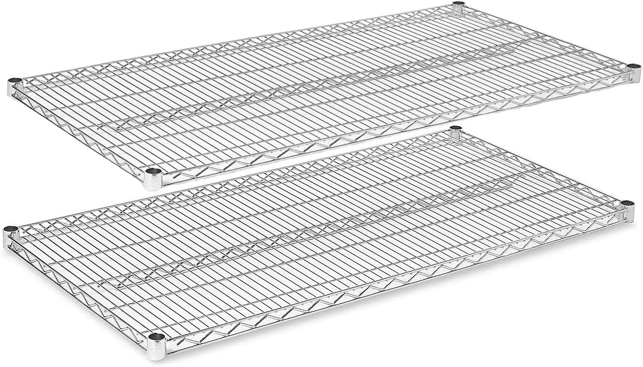 Regal AltairStainless Steel Wire Shelving |Pack of 2 Shelves| Heavy Duty NSF Storage Shelves (18''W x 48''L)