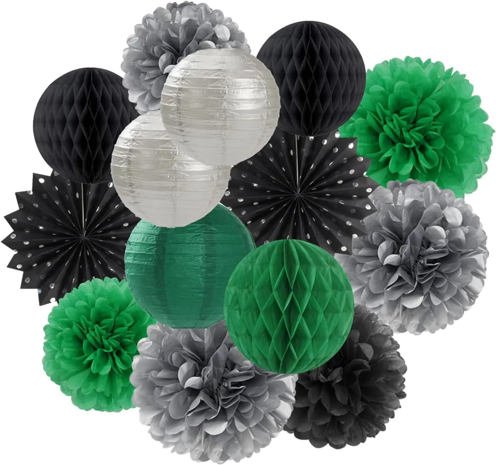 Paper Pompom Lantern Tissue Pom Poms Honeycomb