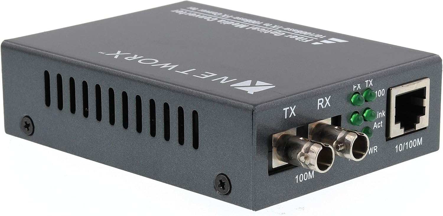 Fiber Media Converter - 100Base-FX, ST Singlemode, 20km, 1310nm