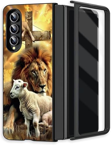 KUJKBFWJ Case for Samsung Galaxy Z Fold 4, Hard PC Slim Shockproof Anti-Scratch 