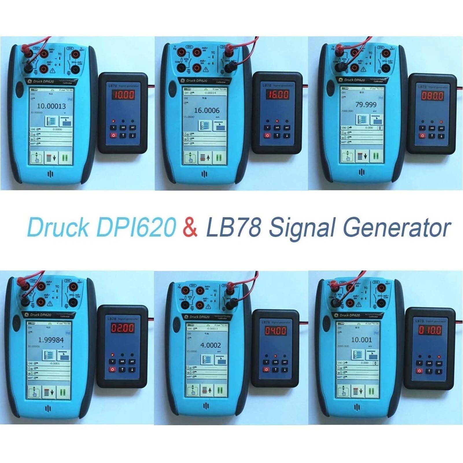 LB78 4-20mA /0-10V/mV Generator sygnału napięcia prądu Kalibrator procesu źródła sygnału Tester sygnału z wyświetlaczem LCD