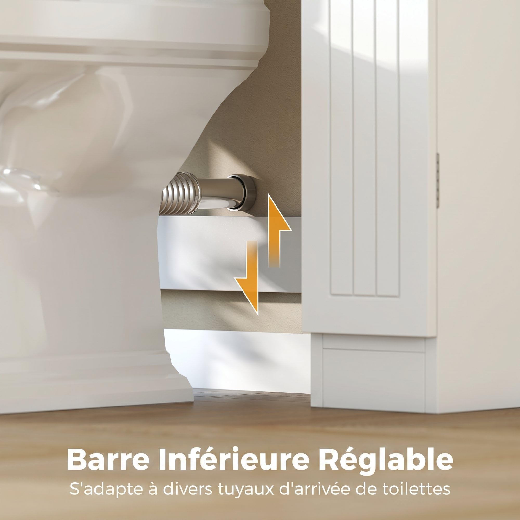 HOMCOM Meuble WC Dessus de Toilette, Armoire au-Dessus des Toilettes avec 2 placards, tiroir basculant, Porte-Papier et étagères réglables, 88 x 18 x 98 cm, Blanc