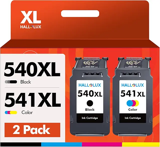 Cartouches d'encre 540 et 541 XL pour Canon PIXMA - HALLOLUX
