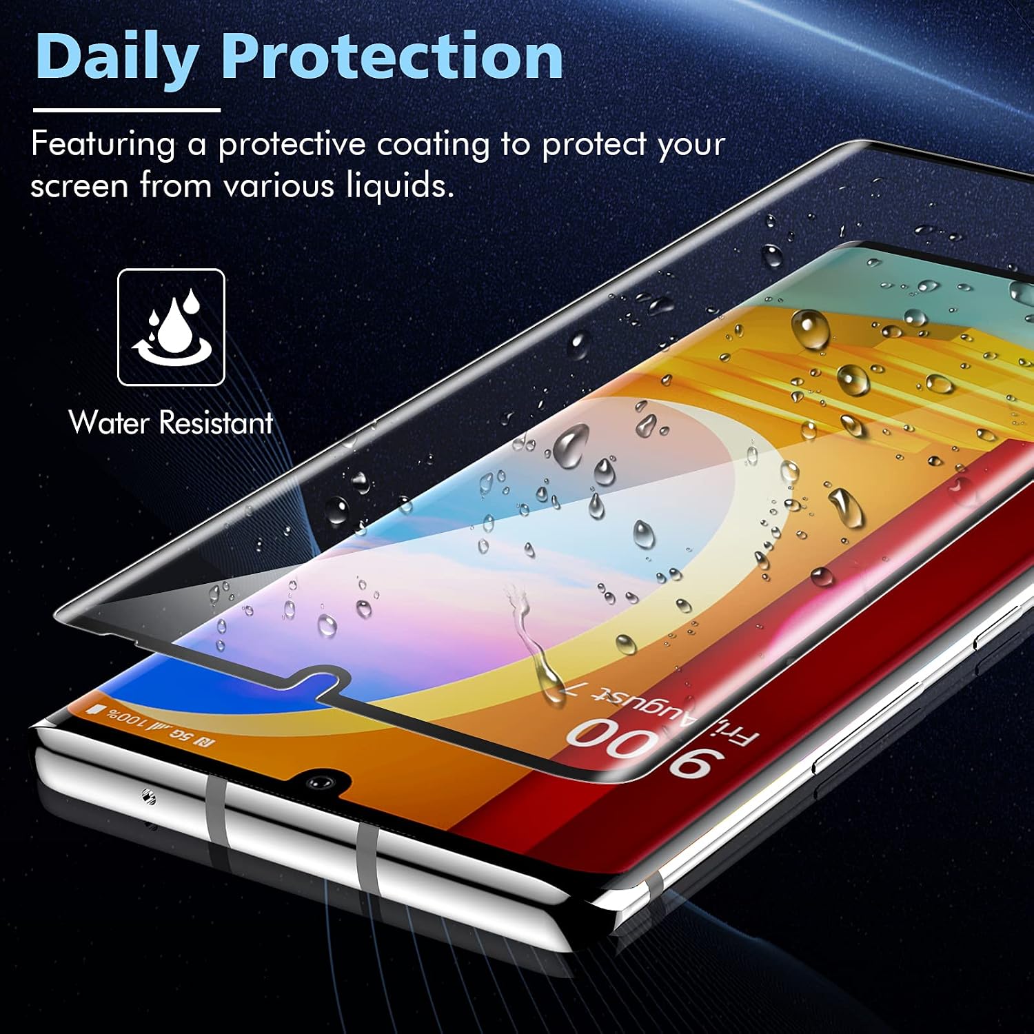 LK 2 Pack Screen Protector Compatible with LG Velvet/LG Velvet 5G UW Tempered Glass, Case Friendly, Easy Installation, 3D Curved Full Coverage