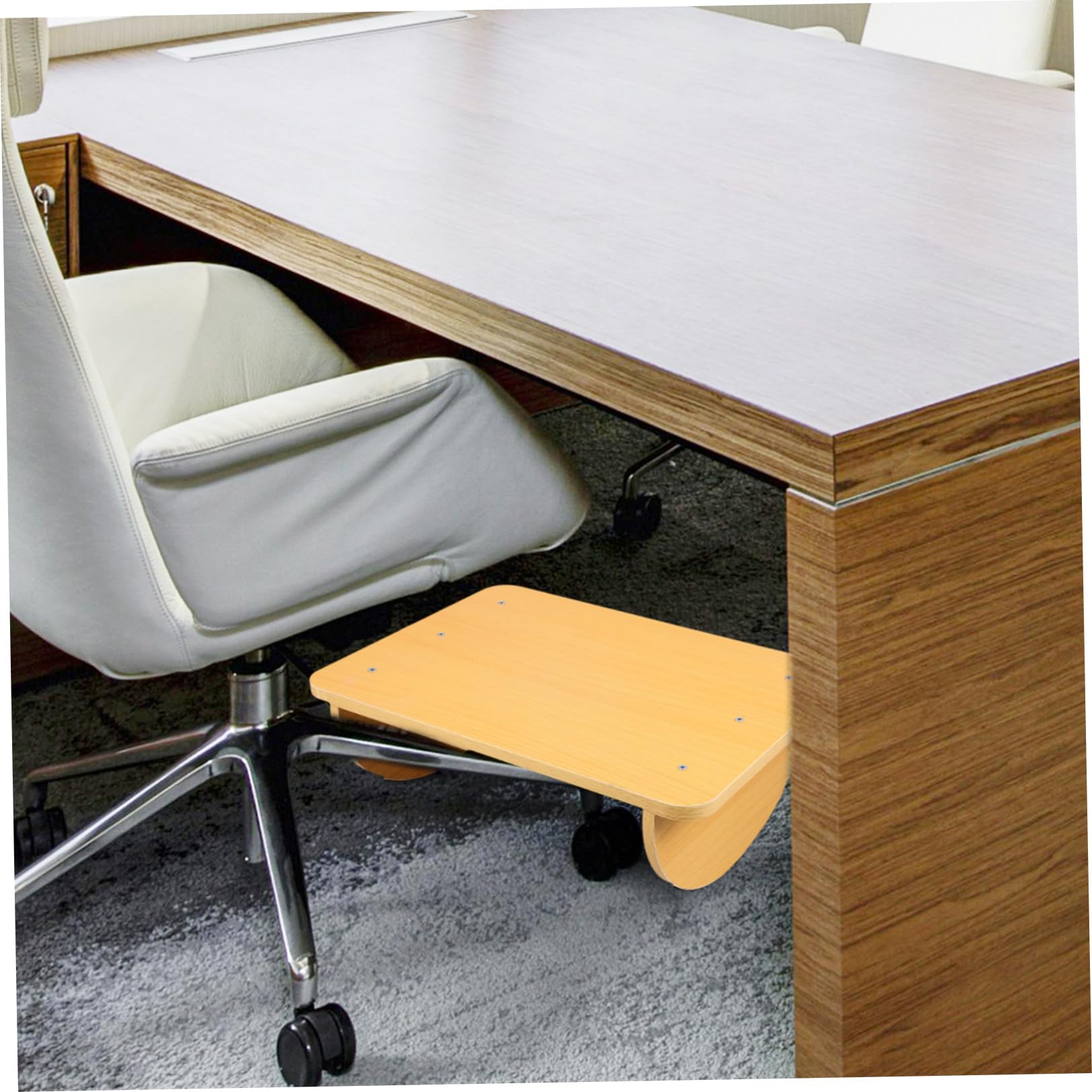 POPETPOP Poggiapiedi Ergonomico da Scrivania Superficie Antiscivolo e Design Oscillante per Ufficio, Casa, Studio o Gioco Comodo e Rilassante