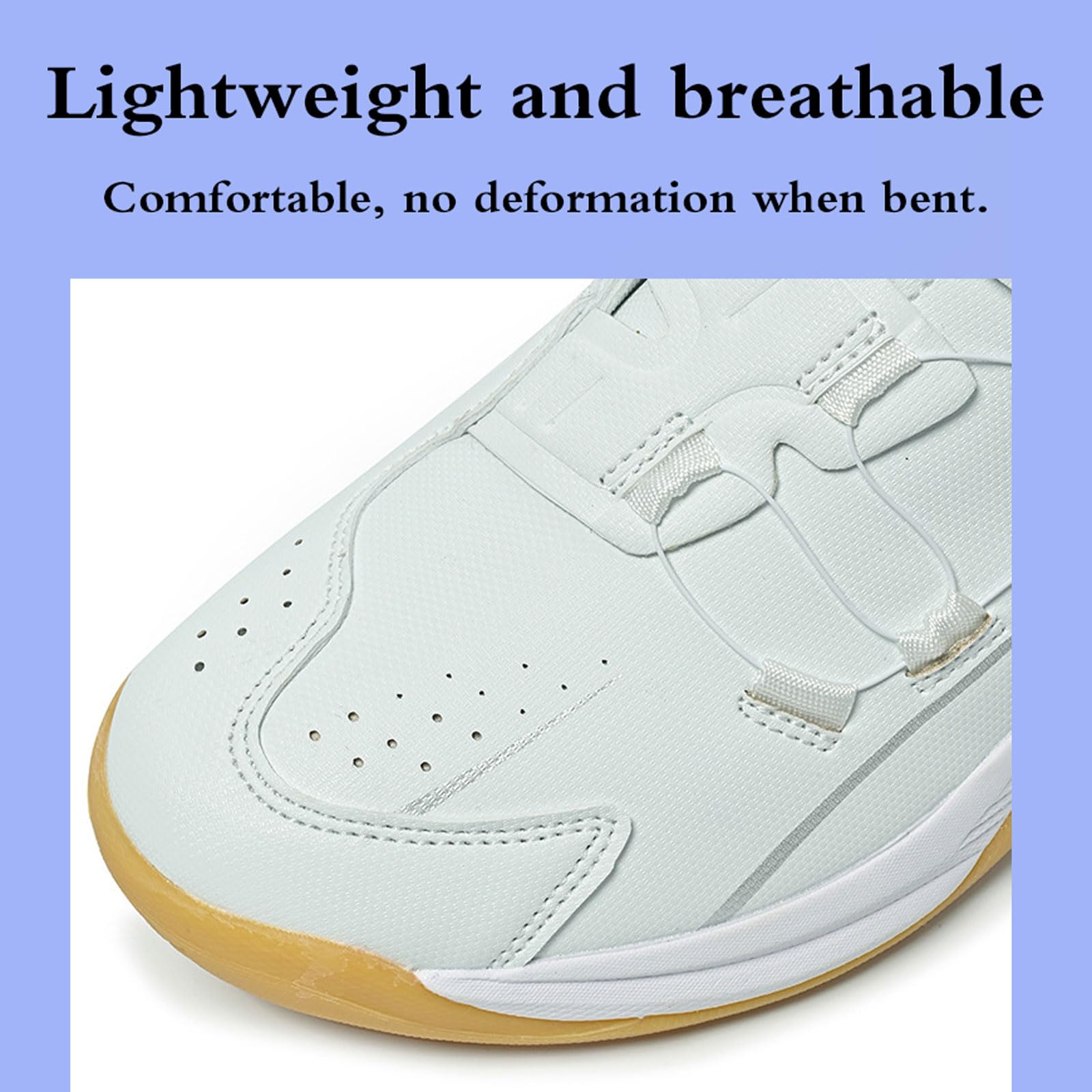 Pingpong Badminton Sneakers,Badminton Baskets Chaussures De Tennis De Table,Chaussures de Badminton Unisexes,Chaussures d'entraînement de Badminton,Respirantes,pour Unisexe Adolescents