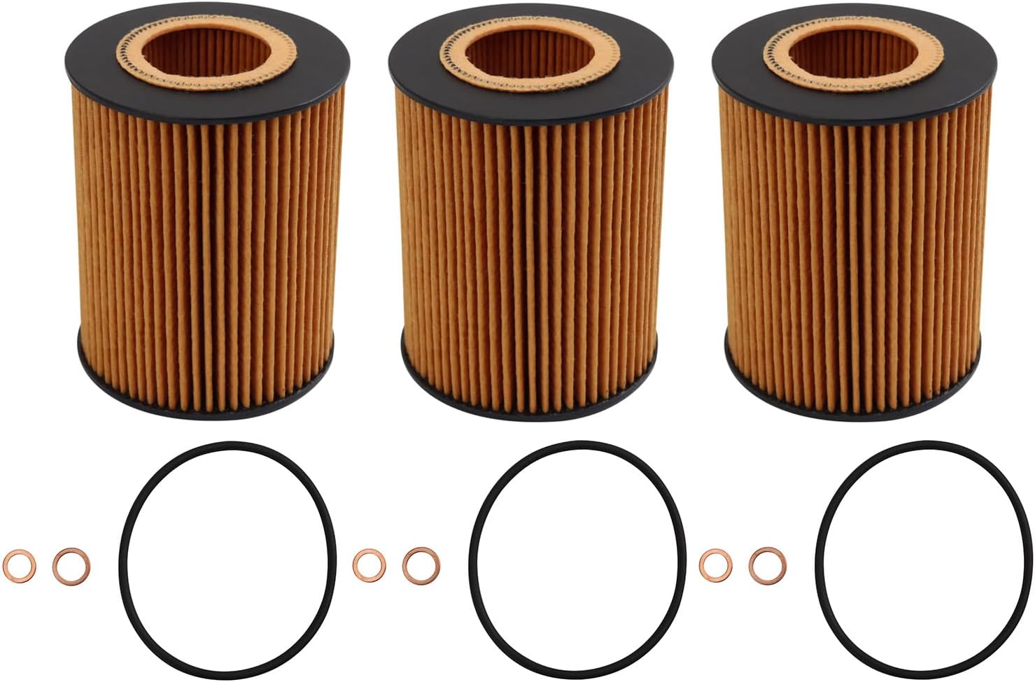 TRQ Engine Oil Filter Compatible with 00 BMW 323Ci 98-00 323i 98-99 323is 01-06 325Ci 01-05 325i 325xi 328Ci 96-00 328i 96-99 328is 330Ci 330i 330xi 525i 97-00 528i 530i 04-06 X3 X5 97-02 Z3 03-05 Z4