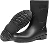 DKSUKO Women Rain Boots Waterproof,Rubber Tall Pull on Insulated Snow Mud Shoes