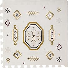 Toddlekind Haven Golden Clay - 4x6 Tan - Extra Thick Non-Toxic Soft Foam Playmat for Floor - Stylish Interlocking Playroom Puzzle Mat for Kids & Toddlers - 6 Tiles - Odorless - Wipe Clean