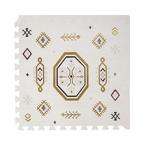 Miniatura 11 de Toddlekind Tapete de juego - Tapete de juego de espuma premium de 4 x 6 pies, 6 baldosas extra gruesas, tapete de rompecabezas de espuma para el