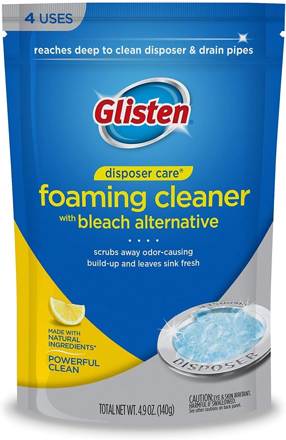 Glisten Garbage Disposal Cleaner and Odor Eliminator with
