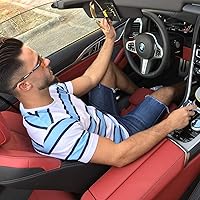 Vista 6 de BLUPOND Juego de 2 lentes de conducción de día y noche HD - Gafas de sol polarizadas y gafas de visión nocturna amarillas con soporte para clip