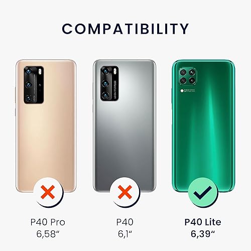 Miniatura 2 de kwmobile Funda compatible con Huawei P40 Lite - Funda protectora de silicona TPU suave y delgada - Arctic Night