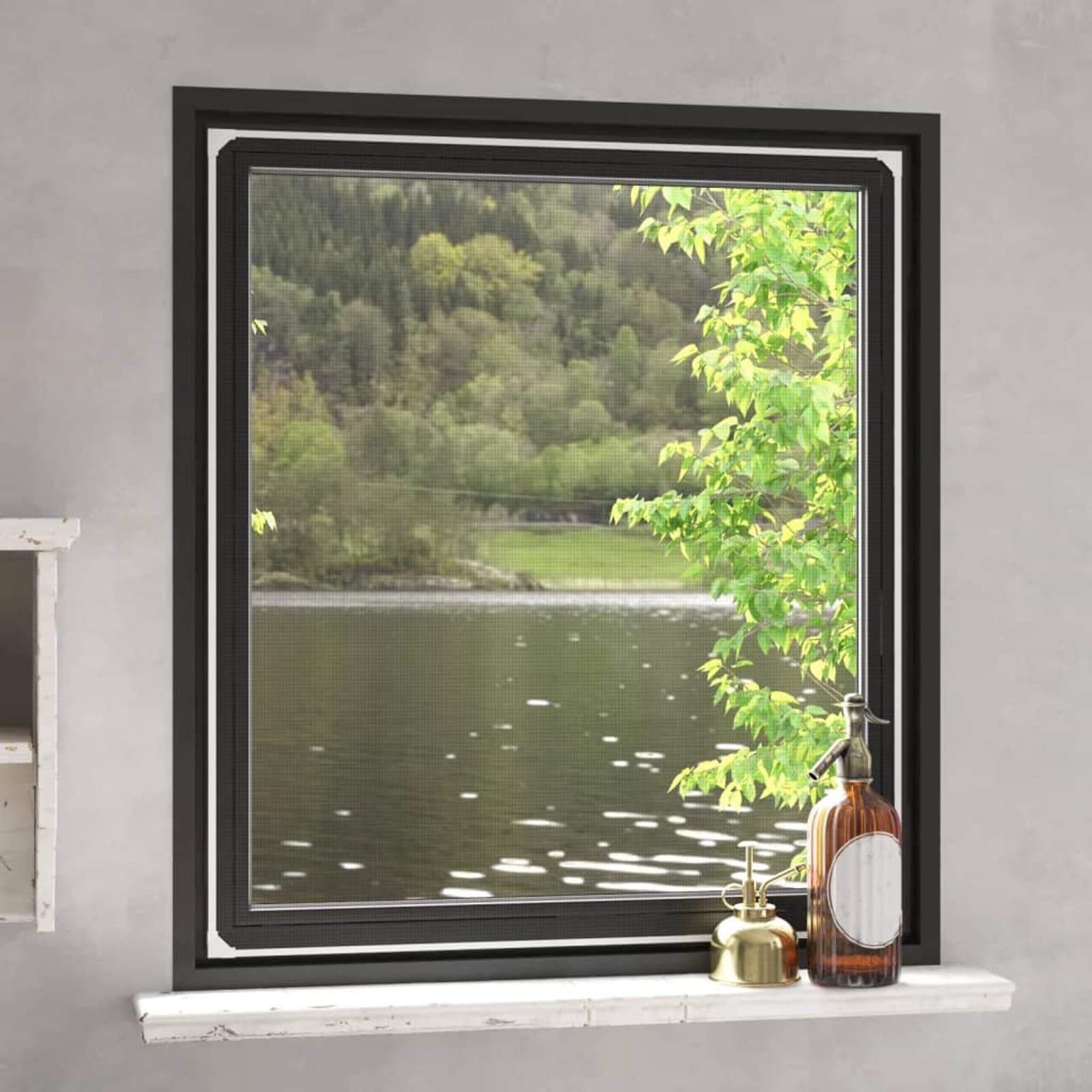 ZEYUAN Magnet-Insektenschutz für Fenster, Fliegengitter Fenster, Fliegenschutz Fenster, Pollenschutzgitter Fenster, Insektengitter Fenster, Insektennetz, Fensternetz, Weiß 130x150 cm