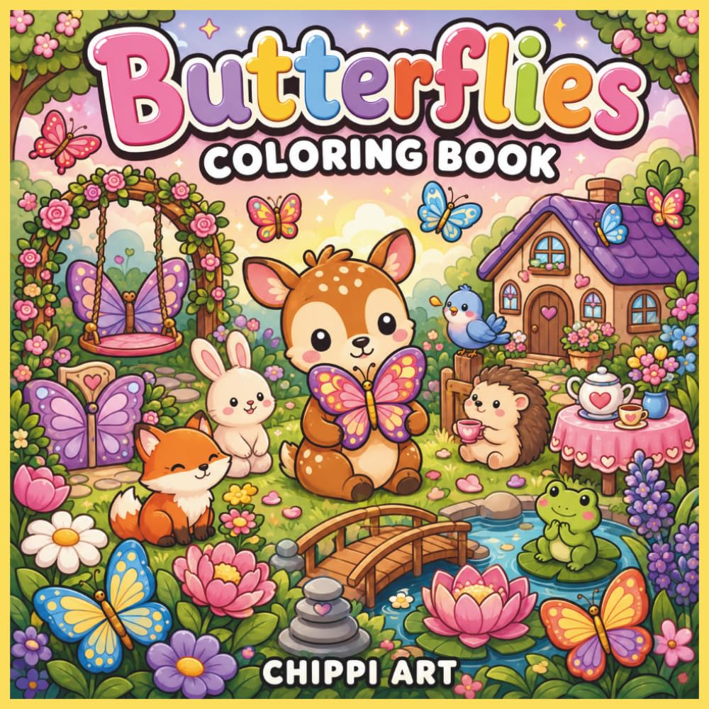 Butterflies: A Cozy and Calming Bold & Easy Coloring Journey for Relaxation, Mindfulness, and Inner Peace (Gentle Healing Coloring Series)