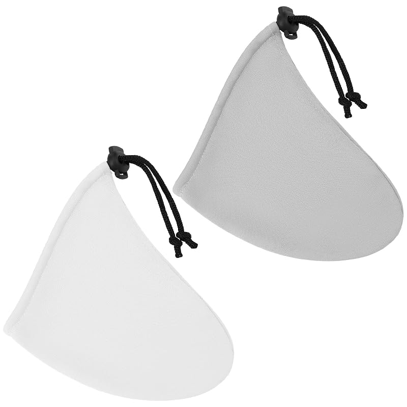 Dansydaisy Pacote com 2 protetores para bronzeamento masculino, cinza e branco