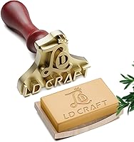 LDCRAFT Personalized Brass Soap Stamp: 64 Custom Styles, Multi-Size Logo Stamps for DIY Homemade Soap Making