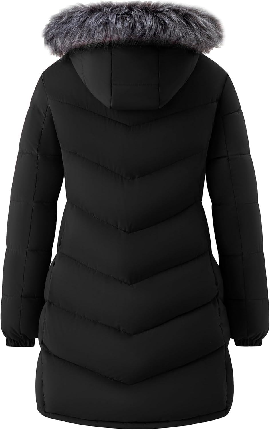 wantdo Women's Long Hooded Winter Coat Warm Quilted Puffer Jacket(Available in Plus Size)