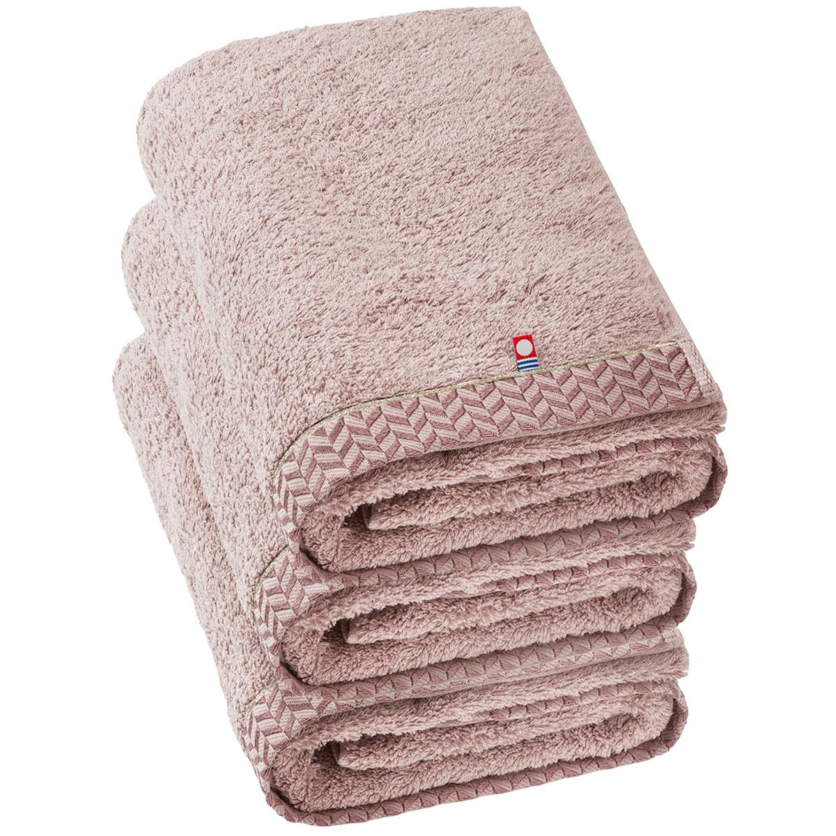 Imabari Bath Towels, Set of 3, Rose