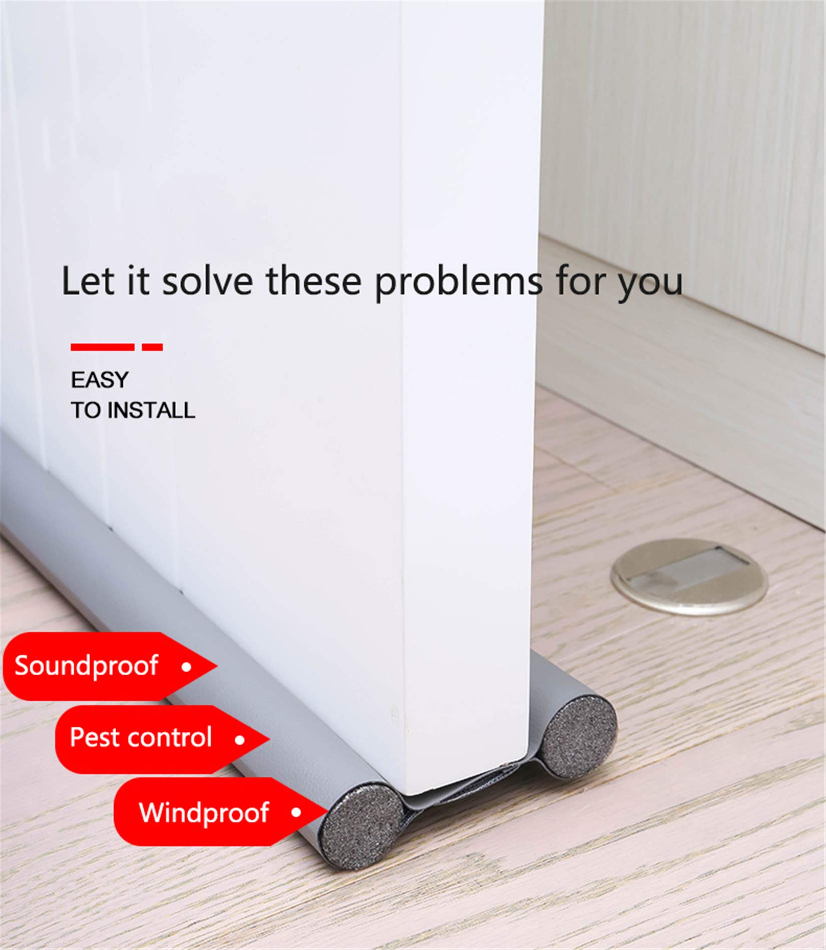 Paraspifferi Sottoporta Autoadesivo 100cm | Guarnizione Antivento, Rumore E Polvere - Foto 11