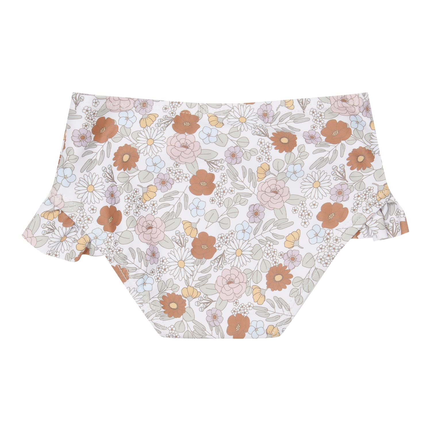 Little Dutch Bikinihose Badehose mit Rüschen für Kinder Mädchen (Gr. 98/104) - Vintage Little Flowers