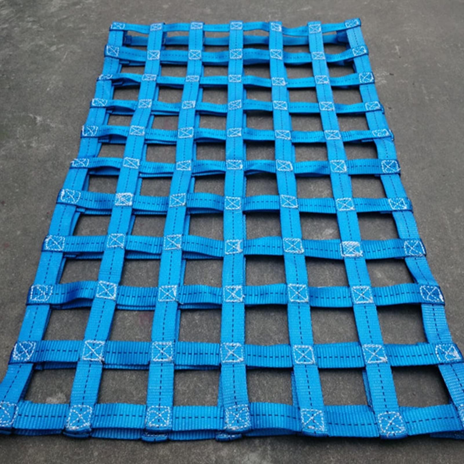 Strapazierfähiges Gepäcknetz, flaches Polyester-Bungee für Motorrad, LKW-Bett und Anhänger, vielseitige Lösung zum Heben und Sichern der Ladung
