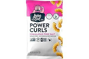 Lesserevil Himalayan Pink Salt Power Curls | Non-GMO Superfood Popcorn with Himalayan...