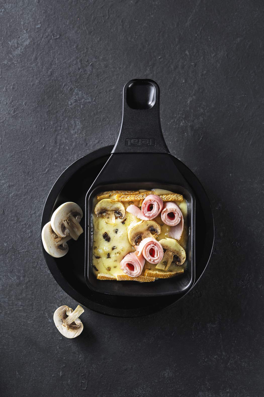 Raclette Tefal Gourmet 8 coupelles profondes 3 en 1 1350 W Gris