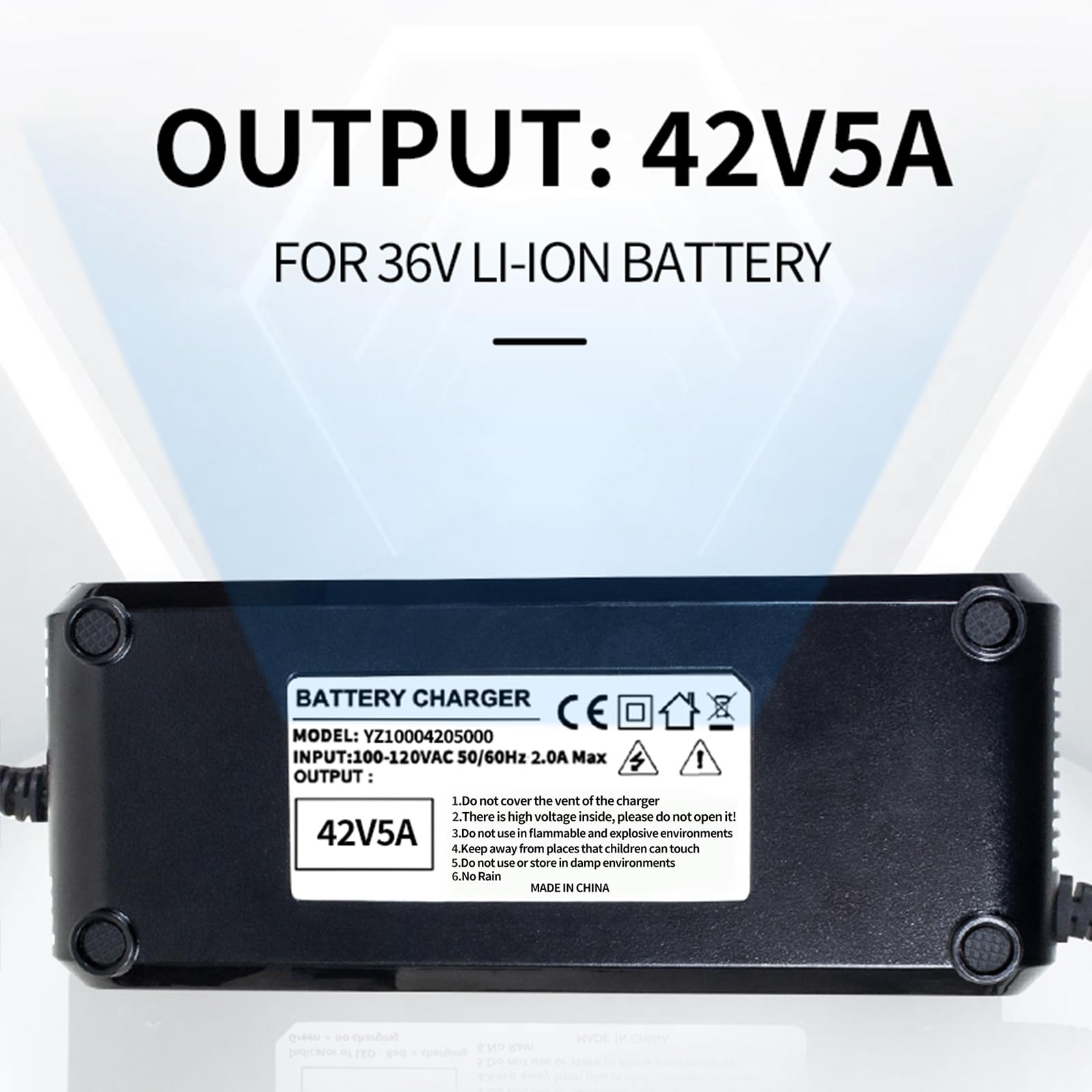 Cargador rápido universal de 42 V5 A, triple interfaz, ideal equipamiento movilidad con monitoreo voltaje en tiempo real Carga optimizada compatibilidad Excelente