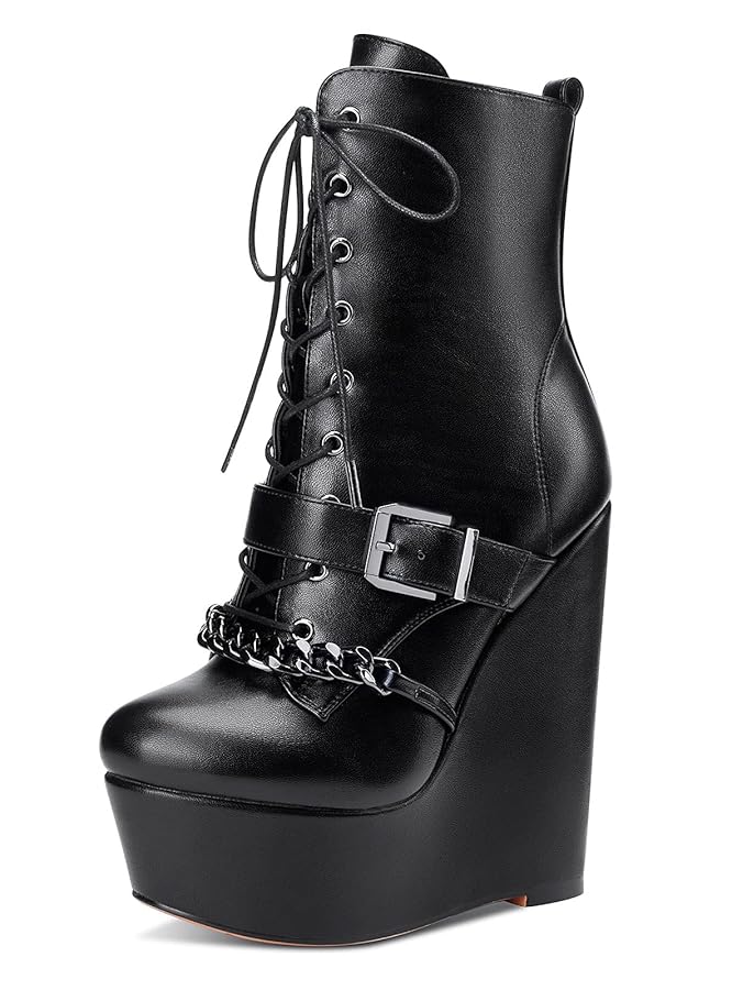 [24FW/新] NOTHING WRITTEN★Laceup ankle boots アンクルブーツ 24FW/新] NOTHING WRITTEN☆Laceup ankle boots アンクルブーツ