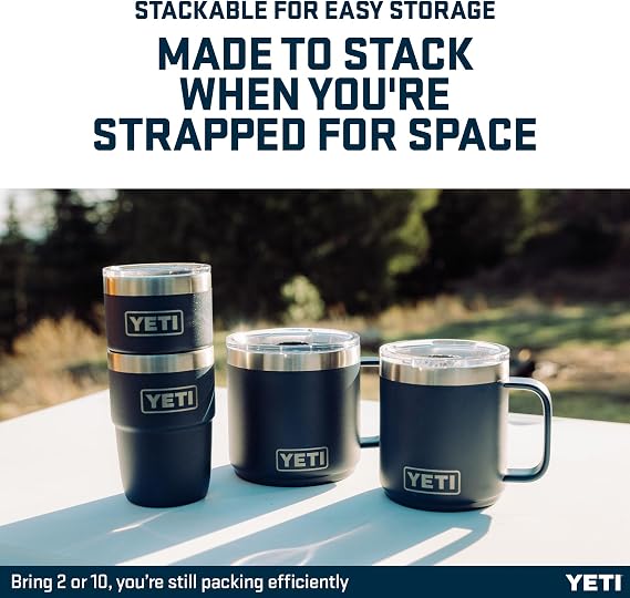YETI Rambler 8 oz (236 ml) Stackable Cup, Charcoal