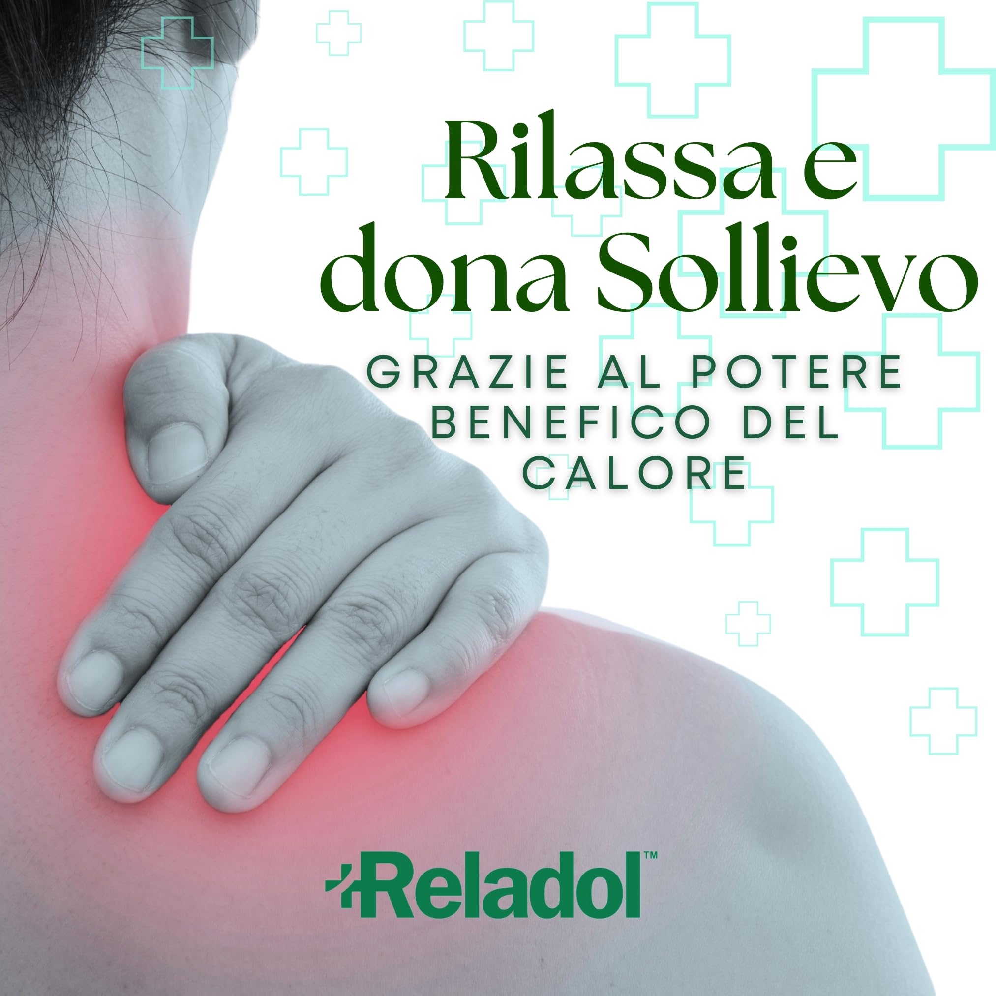 Reladol - Crema Effetto Riscaldante 100 ml, Gel per Massaggio e Recupero Muscolare Pomata Anti Dolori con Aloe Vera per Muscoli e Gambe del Corpo Attività Antalgica Miorilassante