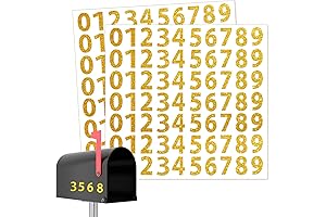 Holographic Gold Number Stickers: 700 Waterproof Self-Adhesive Labels for Distinct Identification