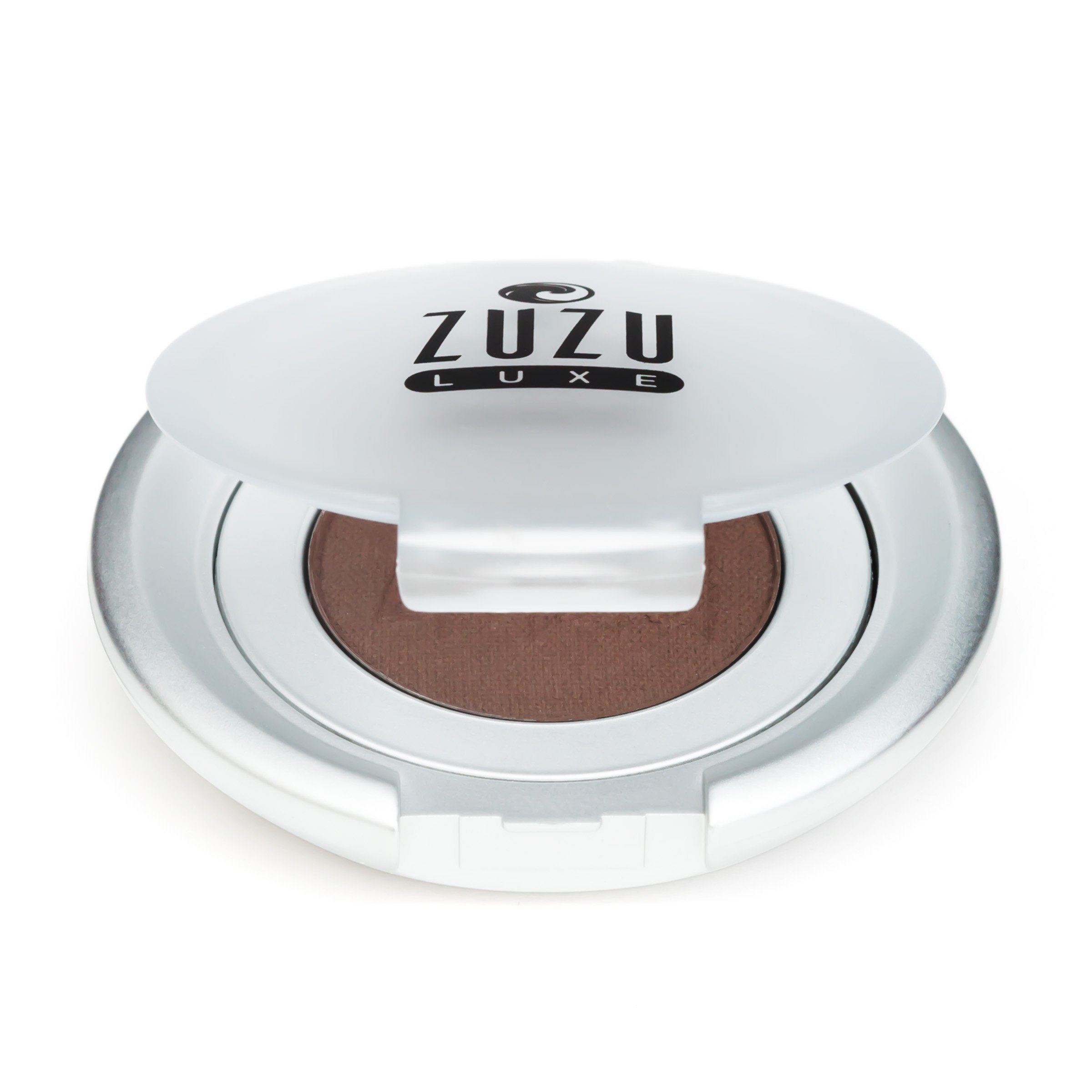 Zuzu Luxe Mineral Eyeshadow (Espresso - Darkest Brown/Matte), Richly pigmented, velvety smooth formula. Natural, Paraben Free, Vegan, Gluten-free,