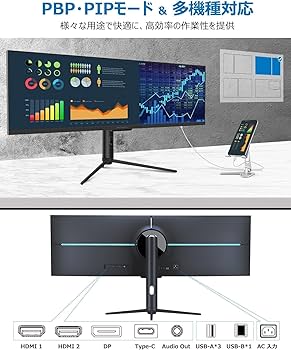 INNOCN 43.8インチ モニター　3840*1080 ウルトラワイド Amazon.co.jp: INNOCN 43.8インチ ウルトラワイド pc モニター