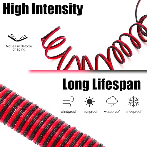 Miniatura 4 de 2 cables de extensión de encendedor de cigarrillos de 13 pies, 12 V24 V, 16 AWG, 156 W15 A, enchufe macho a enchufe hembra, cable de extensión con 2