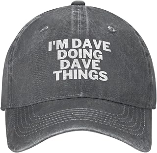 Gymini I'm Dave Doing Dave Things Hat for Men Women Dave Hat Baseball Cap Adjustable Trucker Hats Outdoor Sports Caps